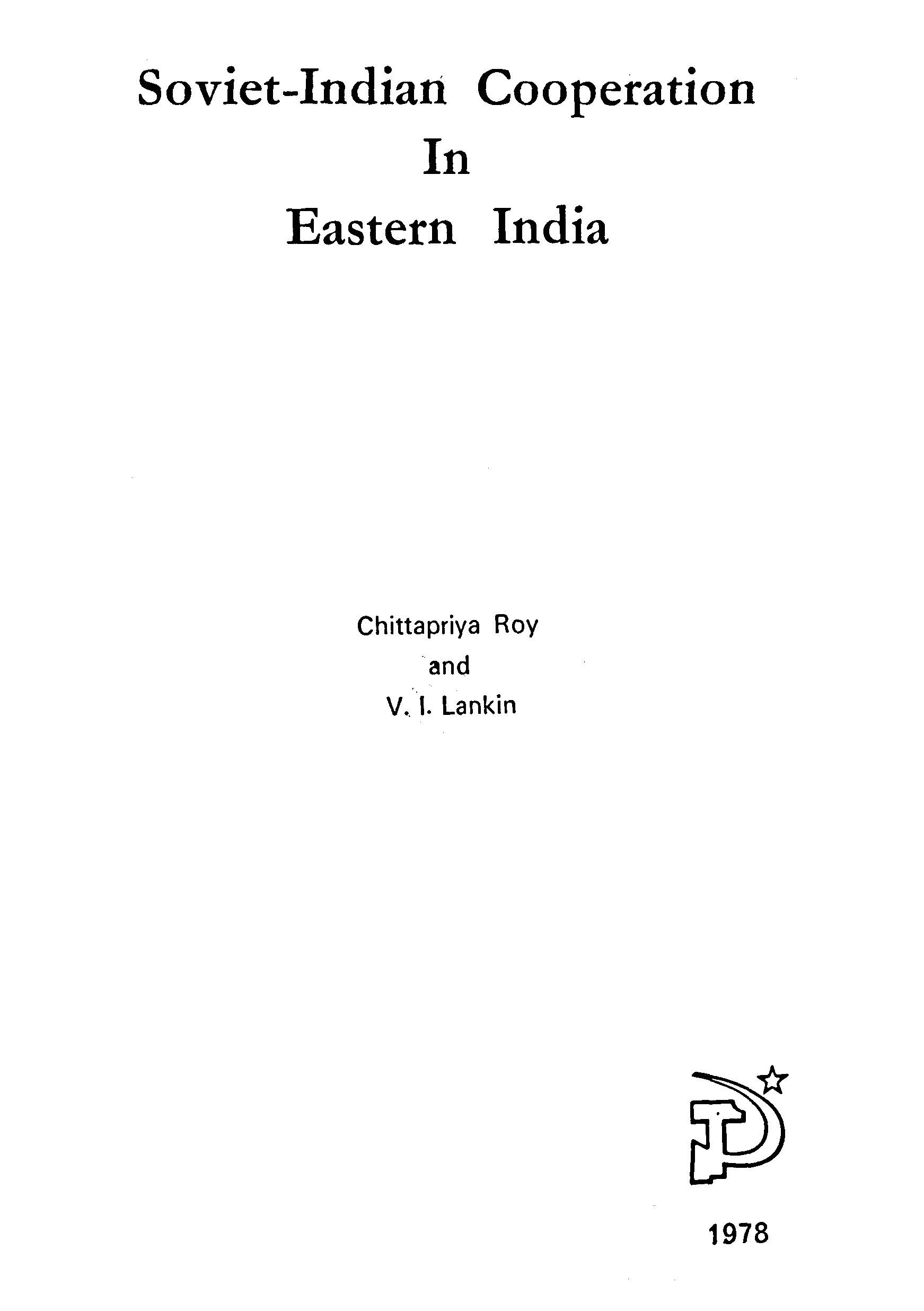 Soviet-indian cooperation in eastern india