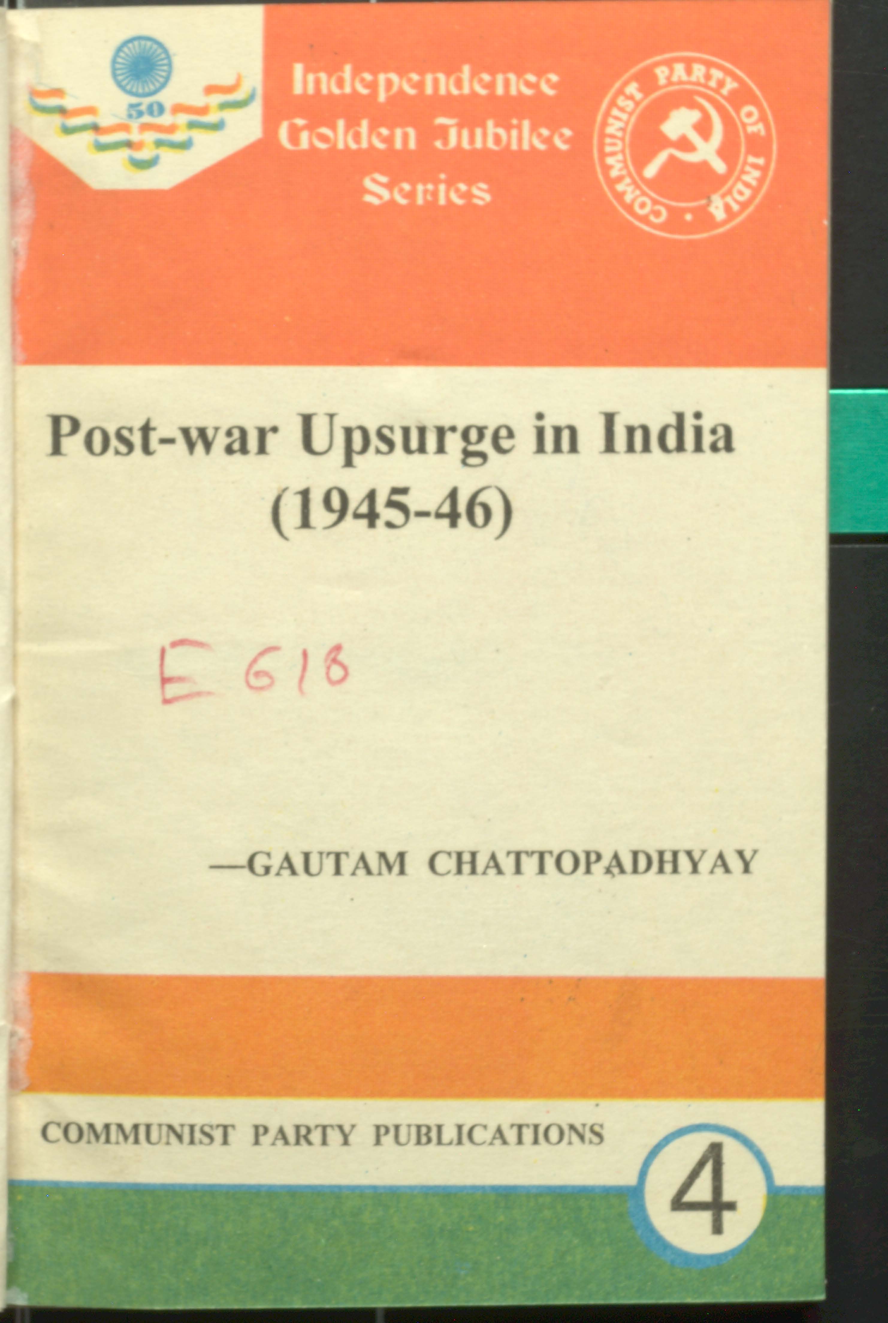 Post-War Upsurge In India (1945-46) 4