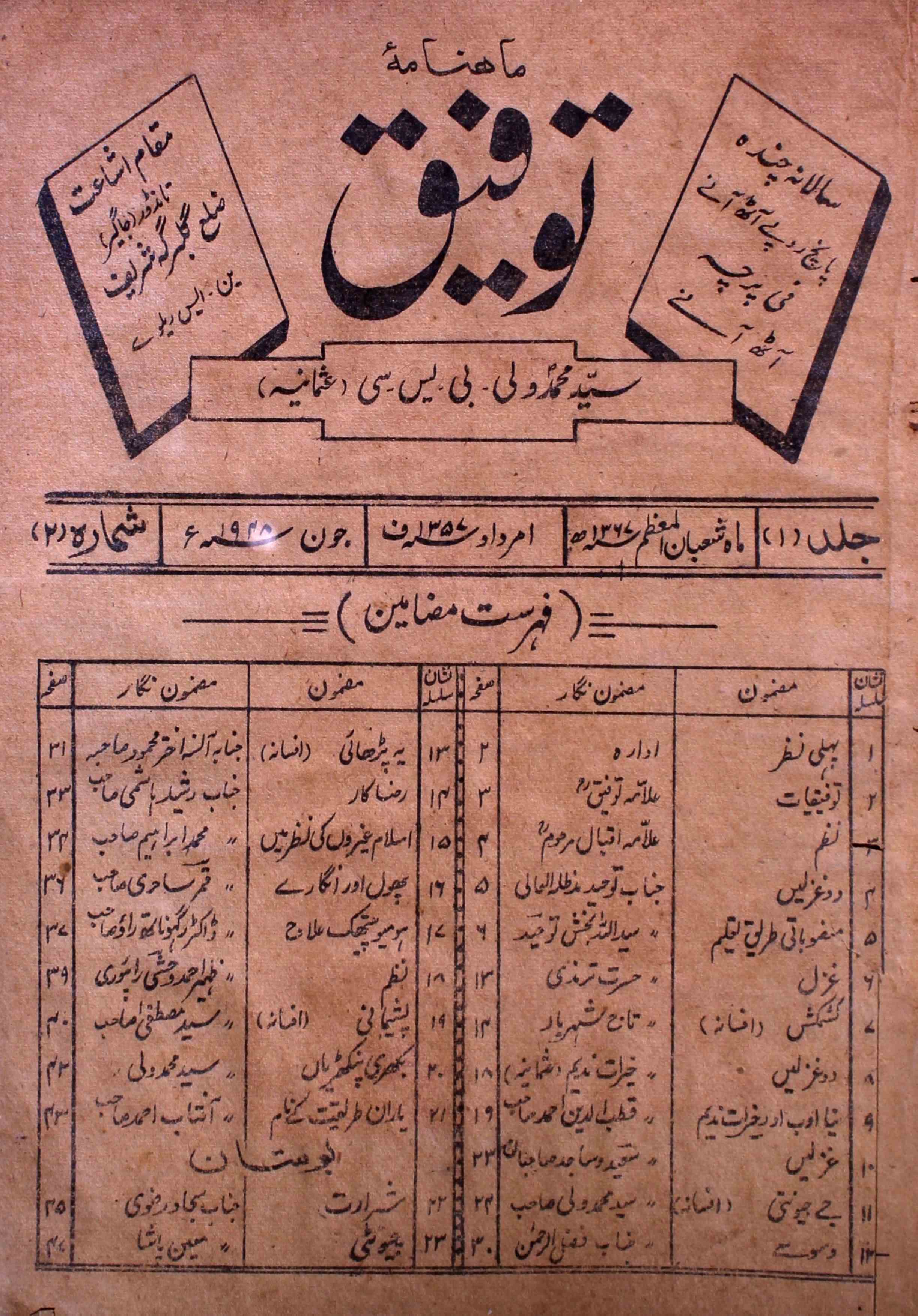 taufeeq-shumaara-number-002-sayyad-mohammad-wali-magazines