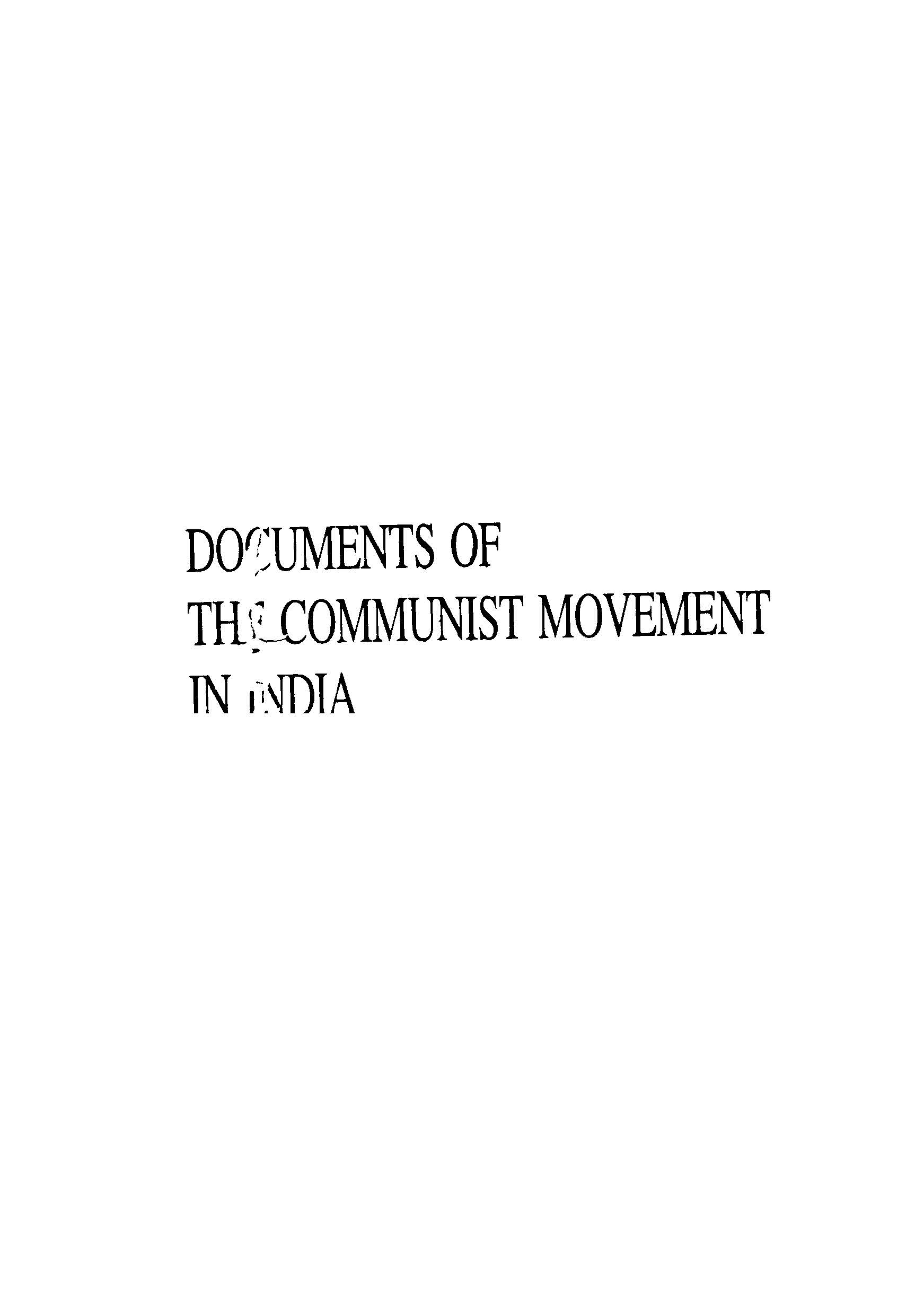 Document Of The Communist Movement In India Vol- 19 (1980-1981)