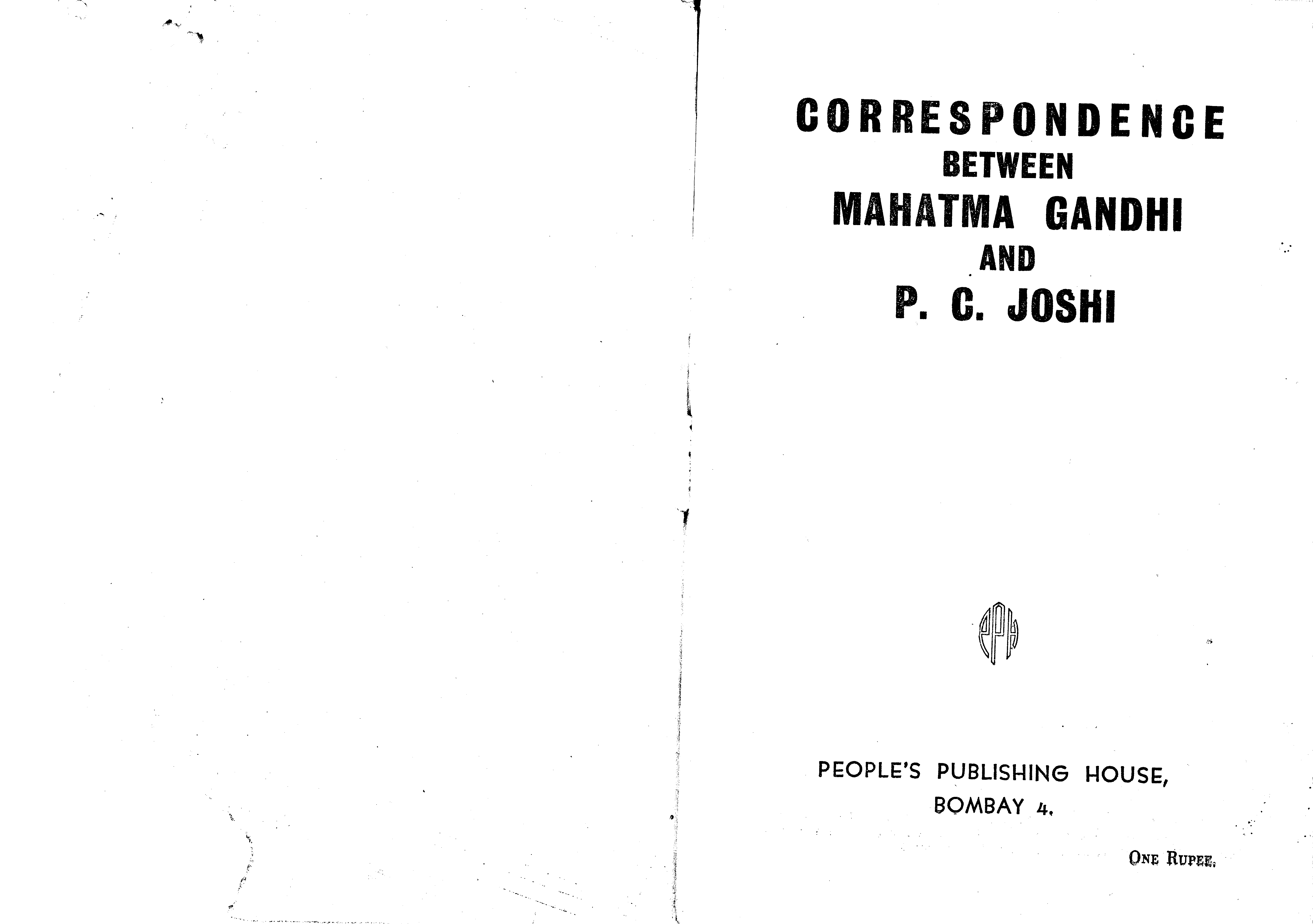 Correspondence between Gandhi - Joshi