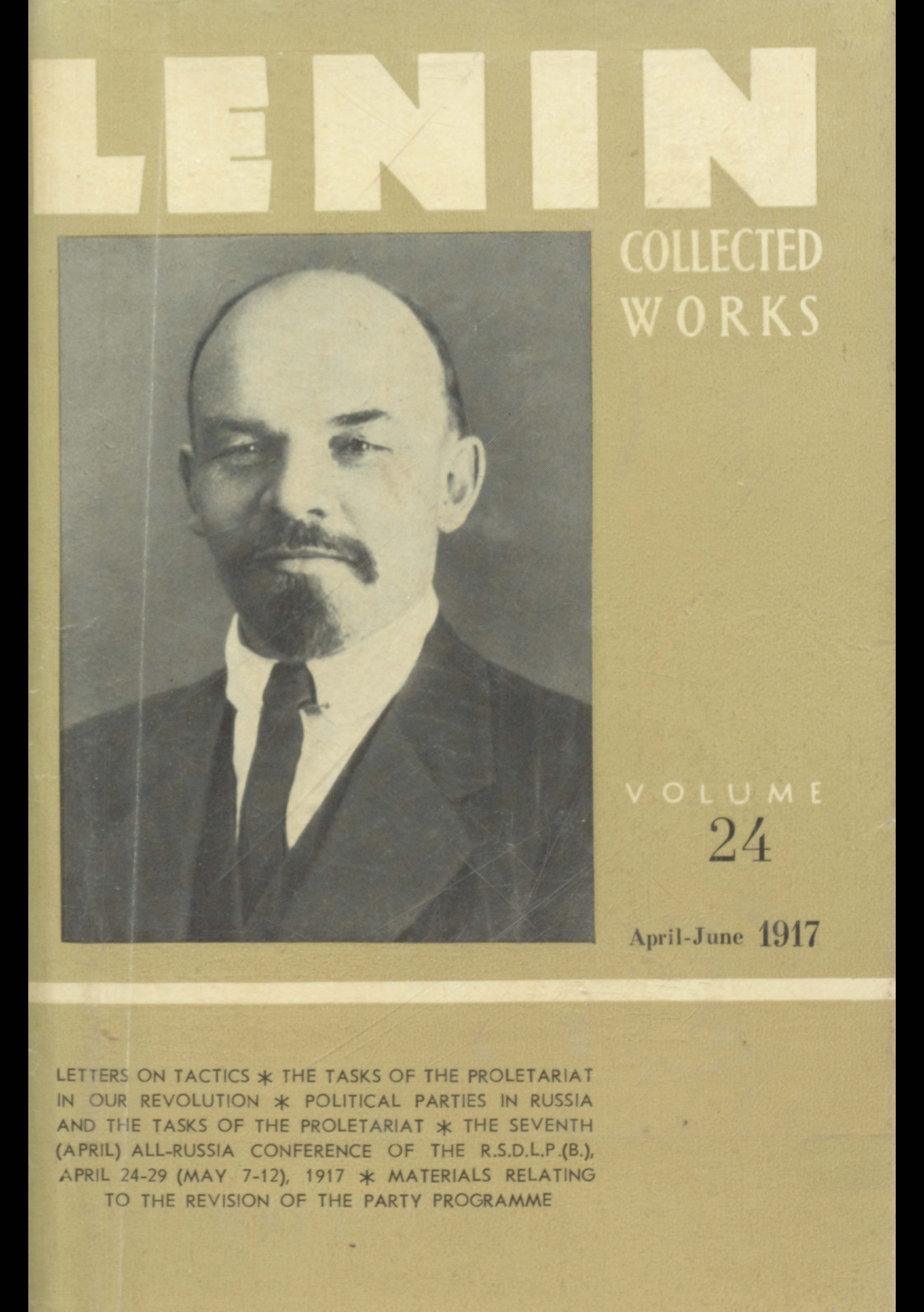 Lenin Collected Works [ April - June 1917  Vol - 24 ]
