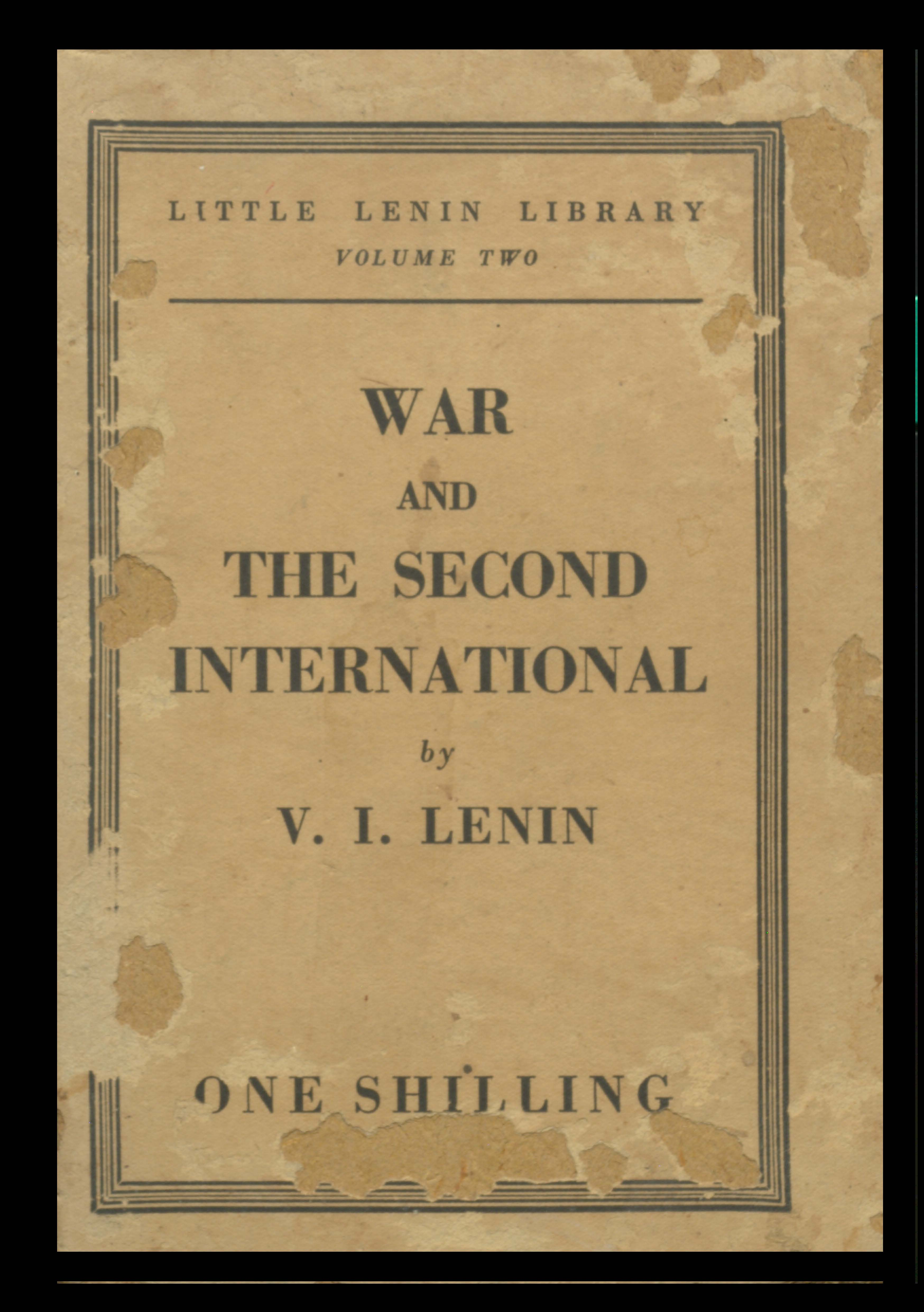 War & The Second International