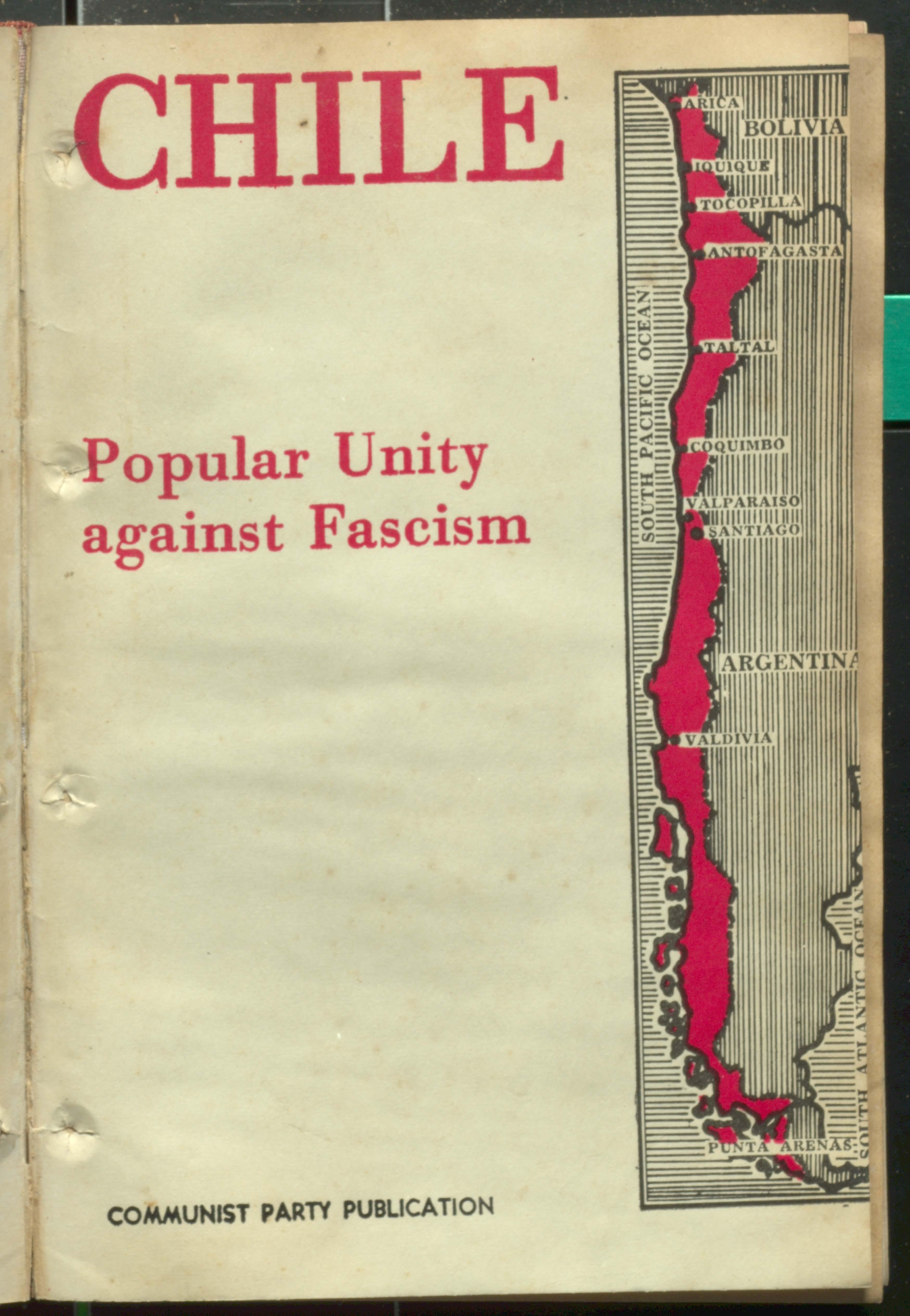 CHILE ( Popular unity against fascism)