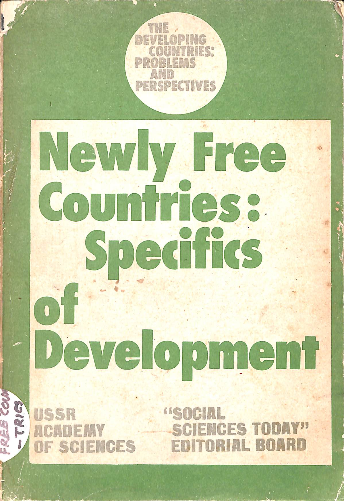 Newly Free Countries Specifics of Development