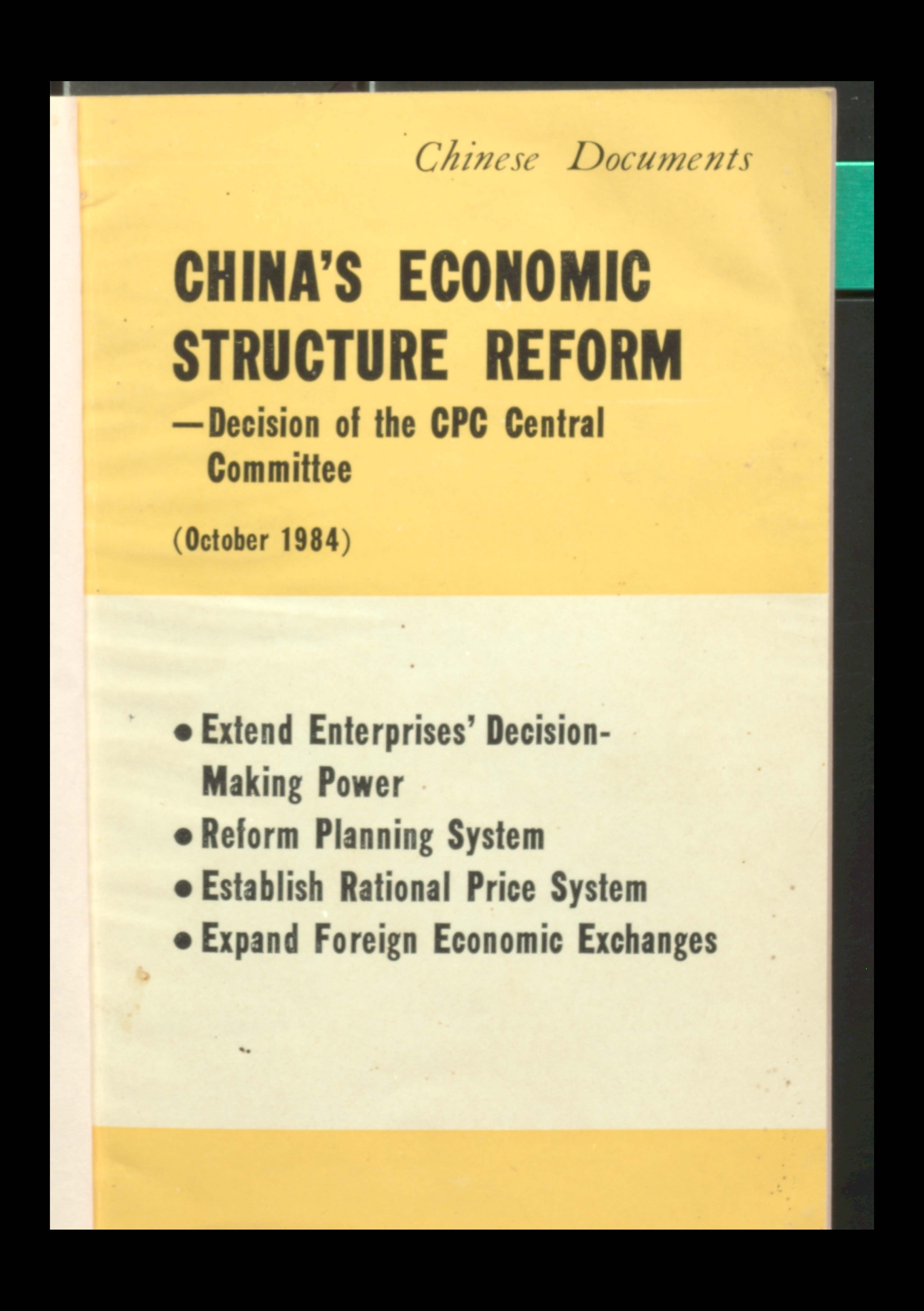 Chinas  Economic Structure Reform