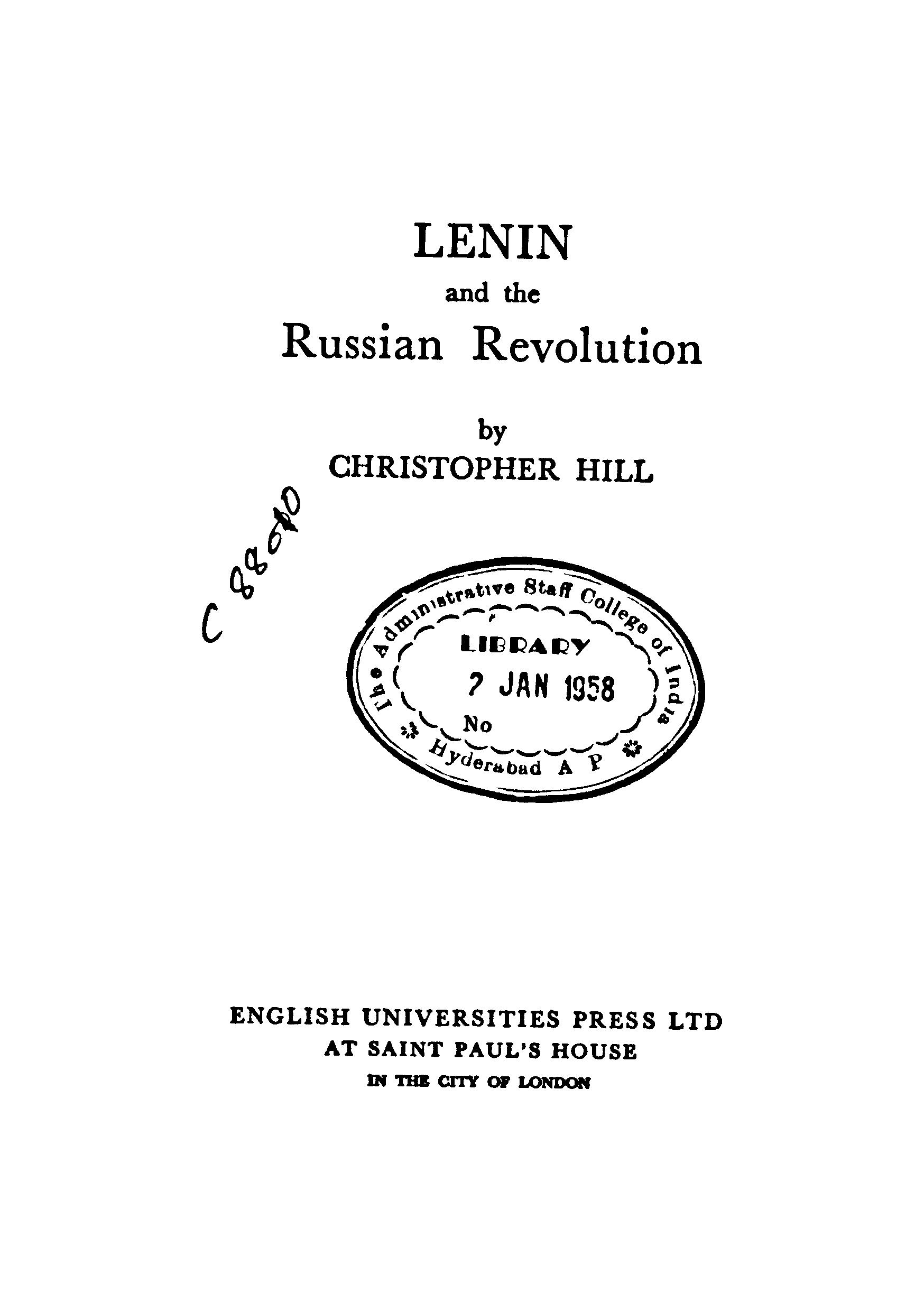 Lenin And Revolutions