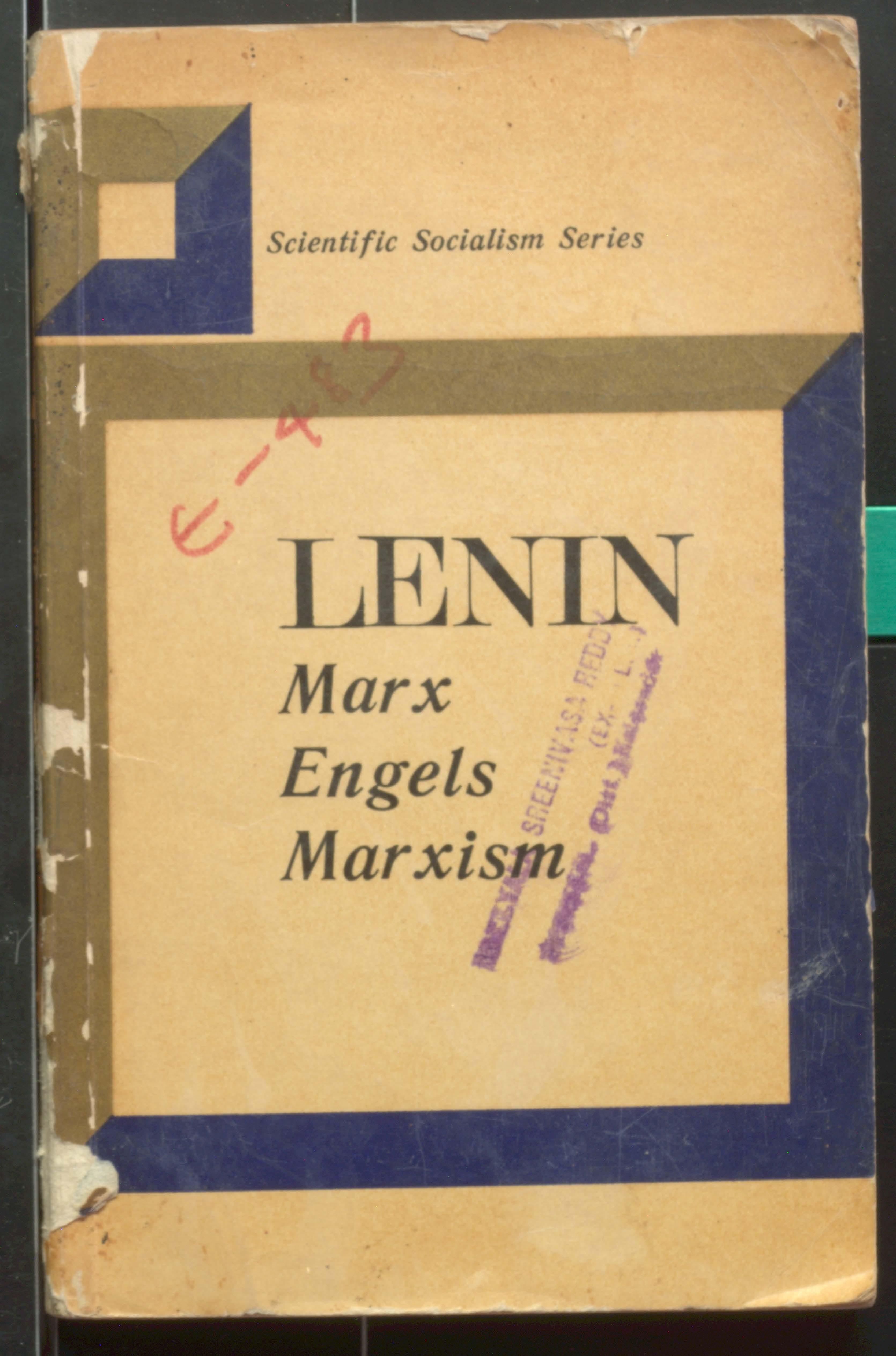 Marx Engels Marxism LENIN