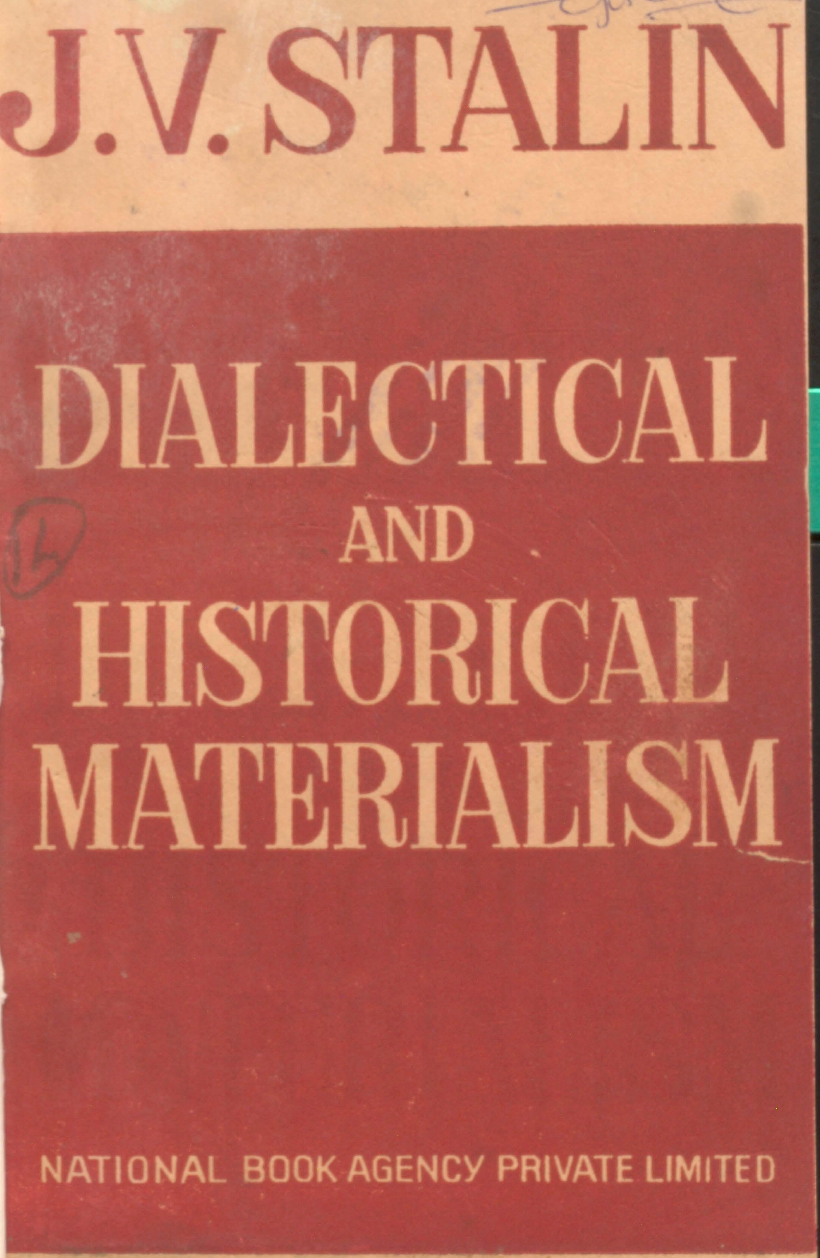 Dialectical Historical and Meterialism-jv Stalin