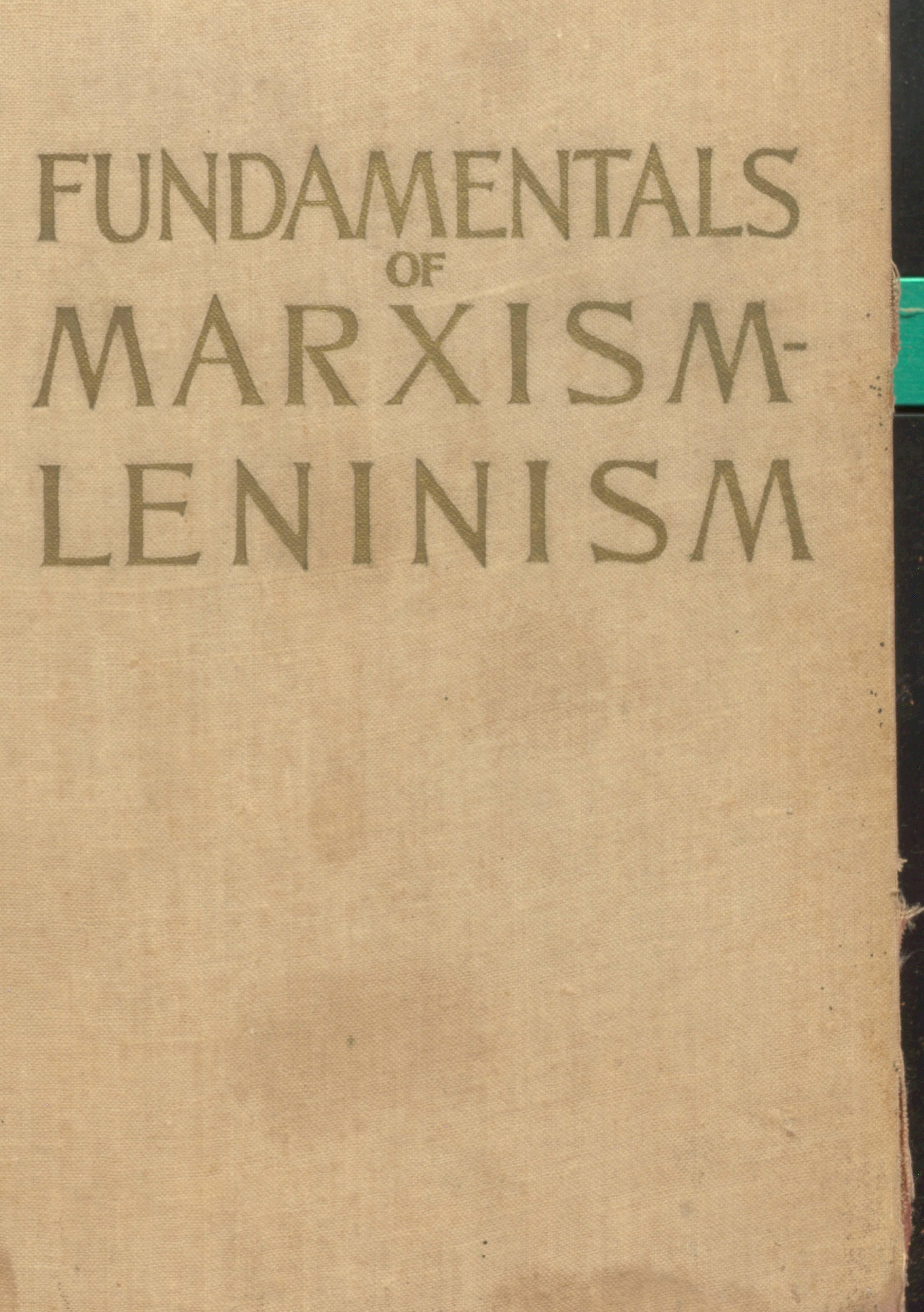 Fundamentals Of Marxisam - Leninisam