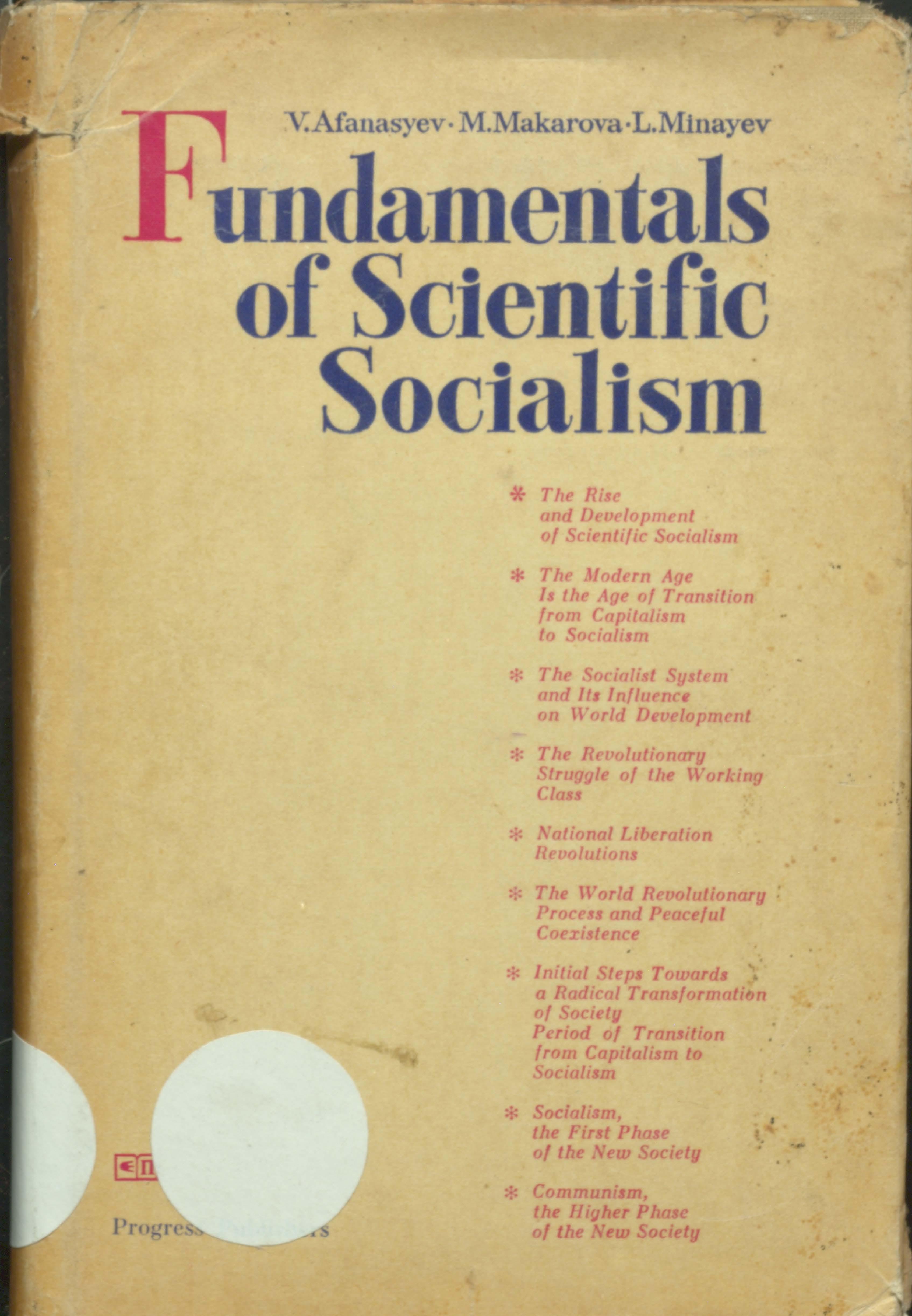 FUNDAMENTALS OF SCIENTIFIC SOCIALISM