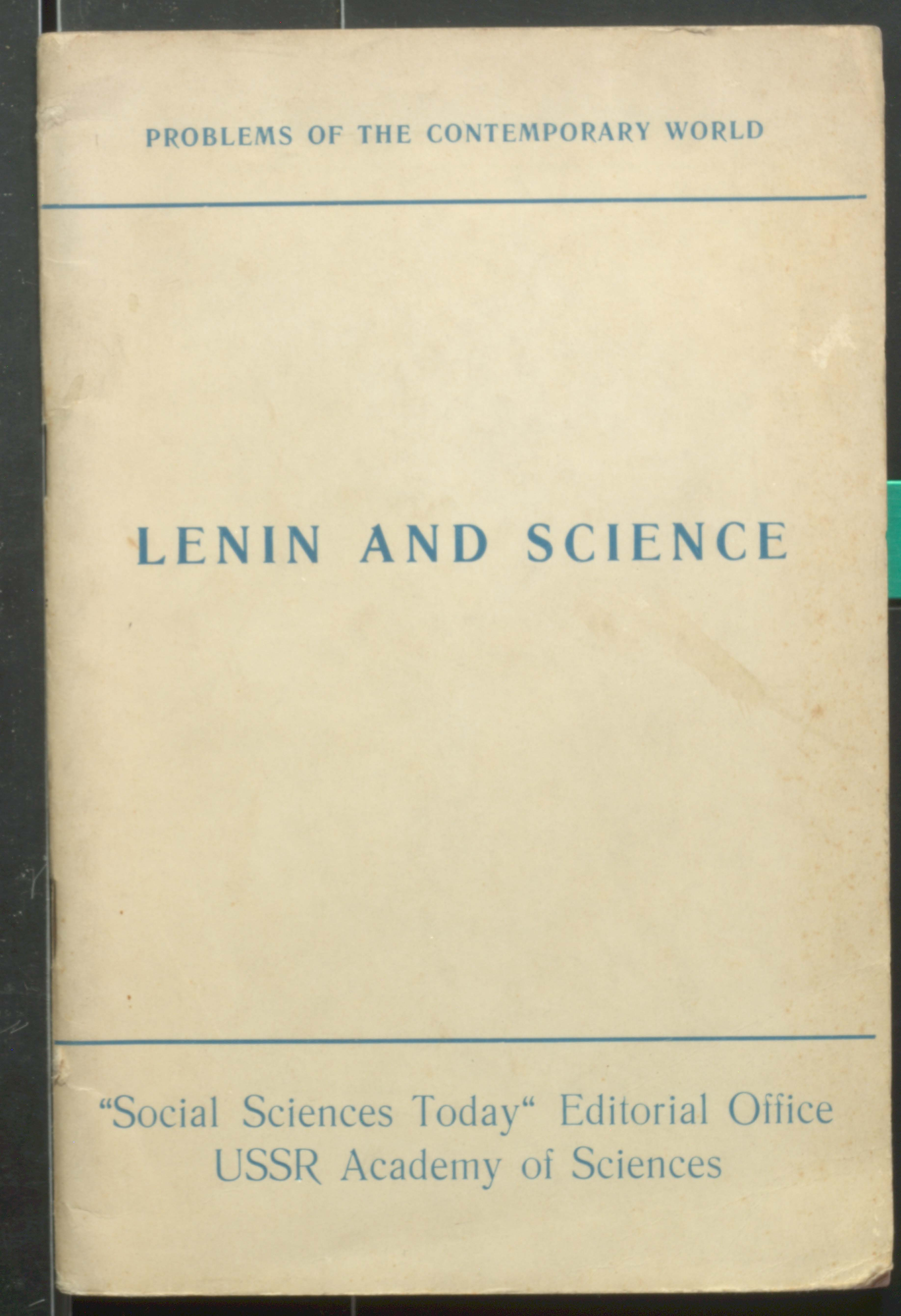 LENIN AND SCIENCE