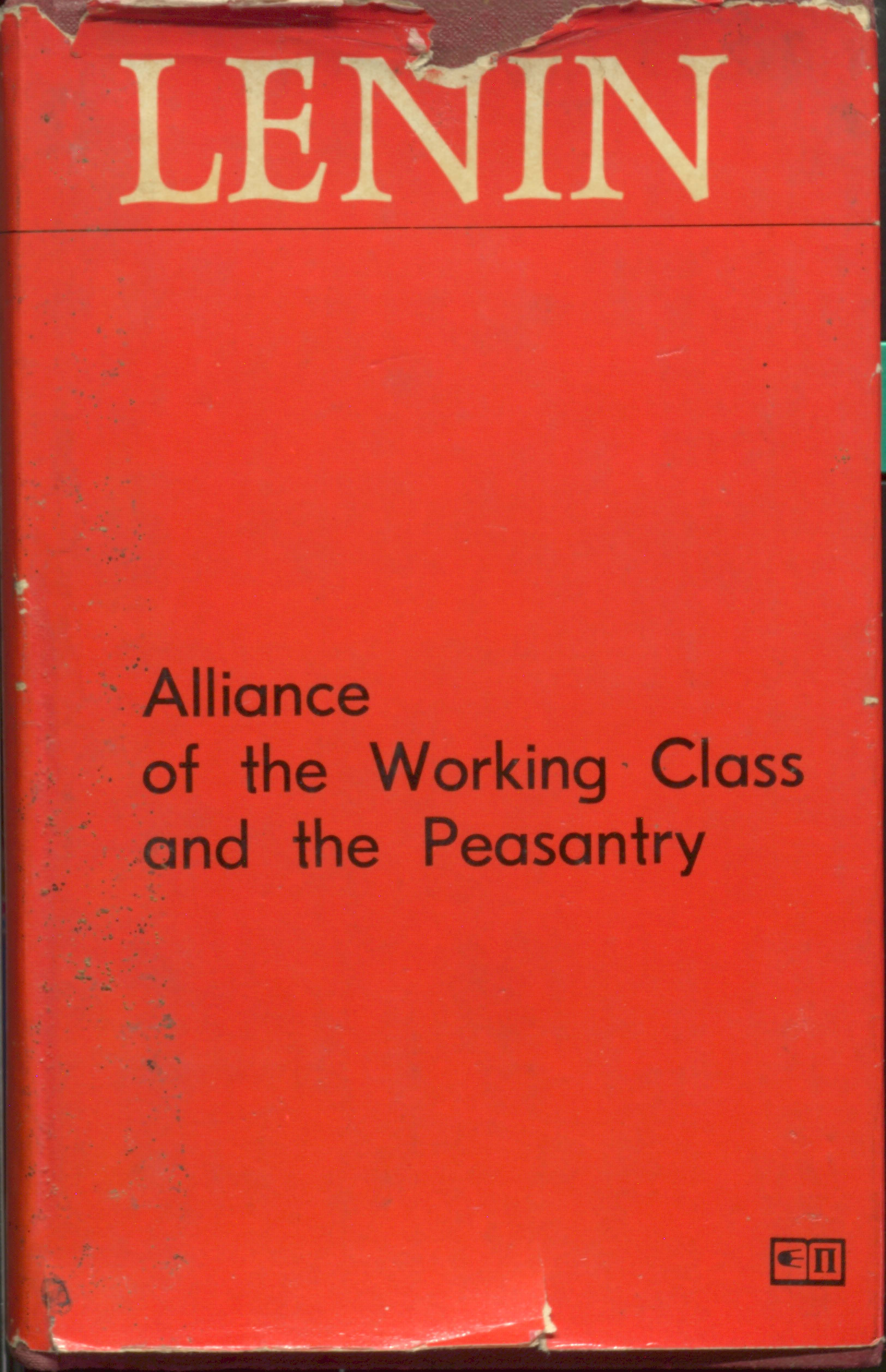 LENIN alliance of the working class and the peasantry