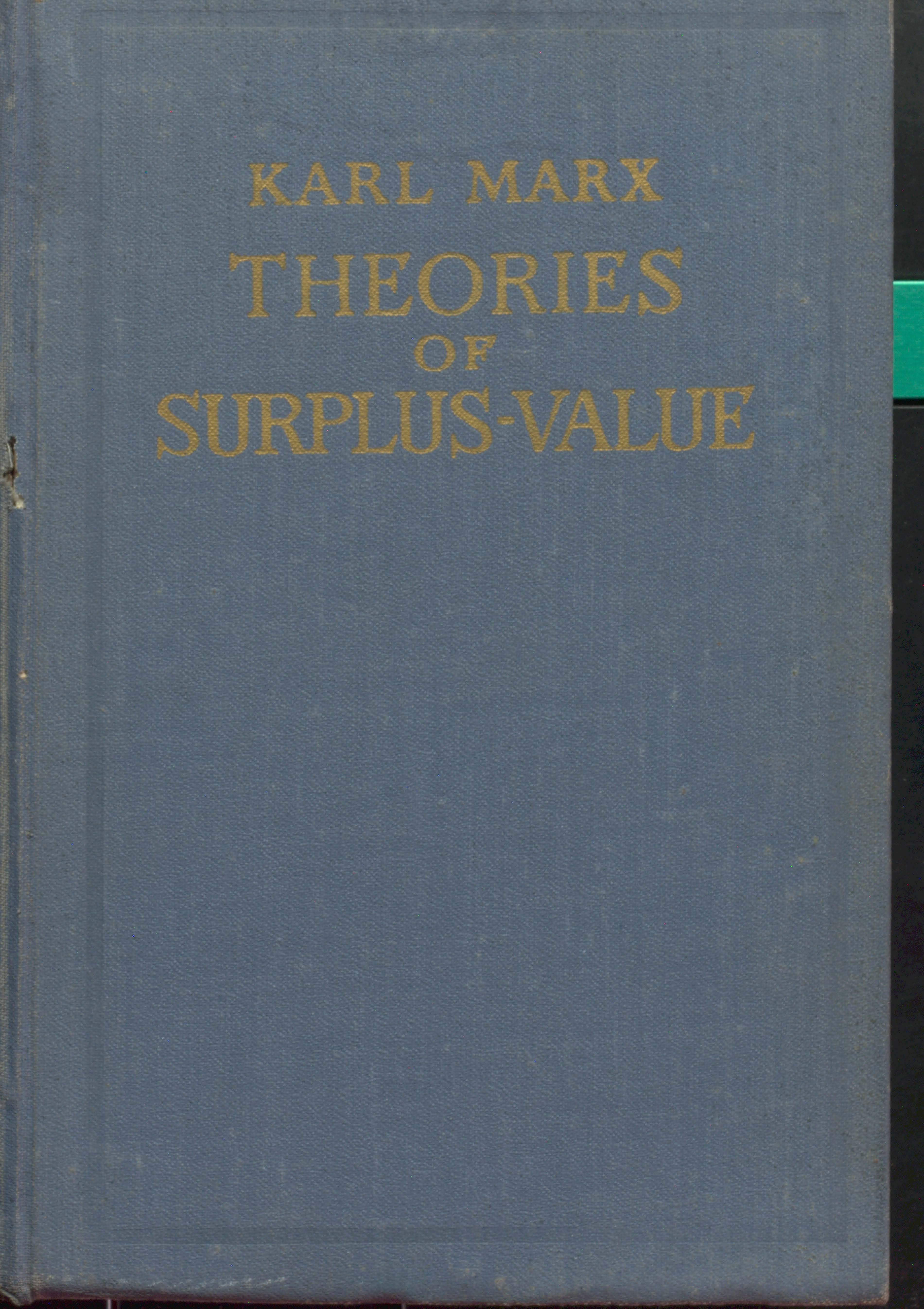 KARL MARX THEORLES OF SURPLUS-VALUE valume of capital (PART-3)