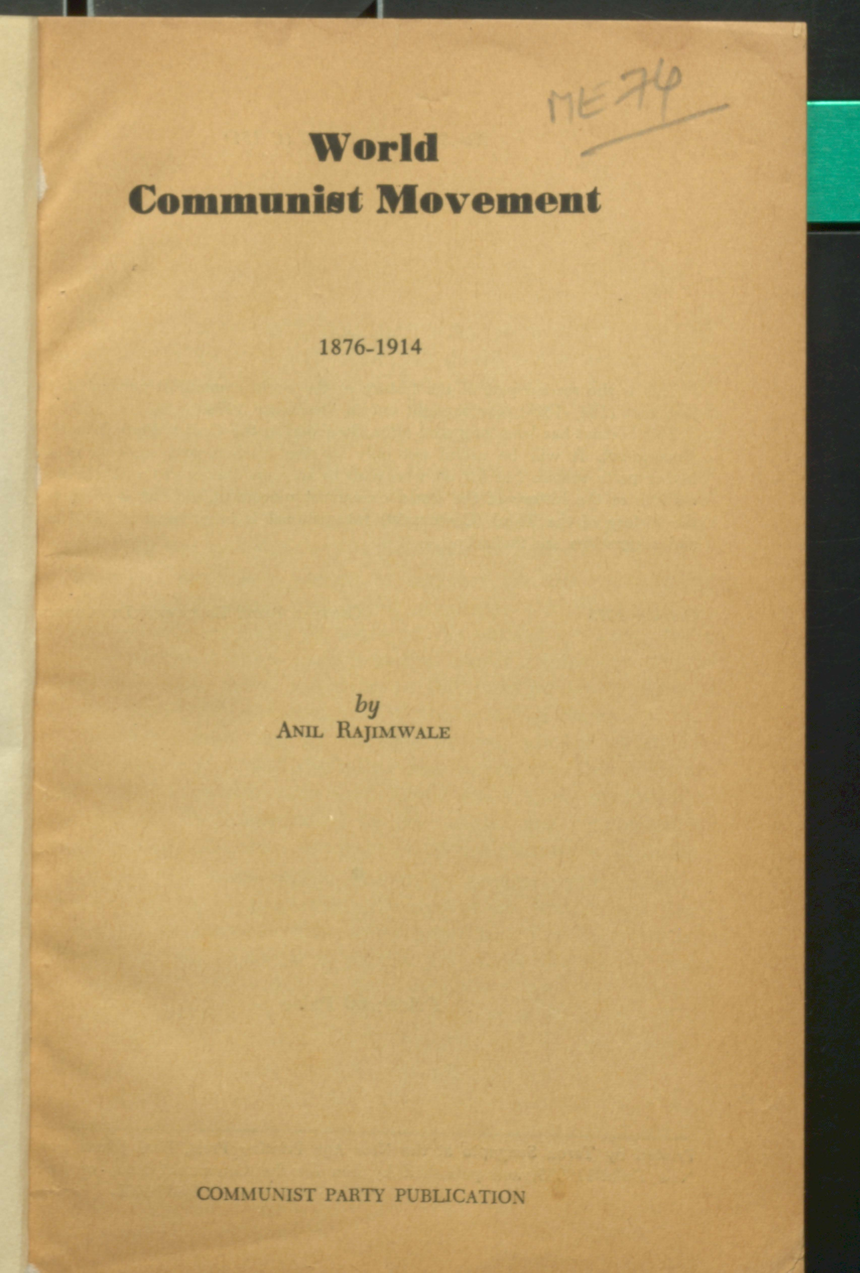world communist movement (1876-1914)