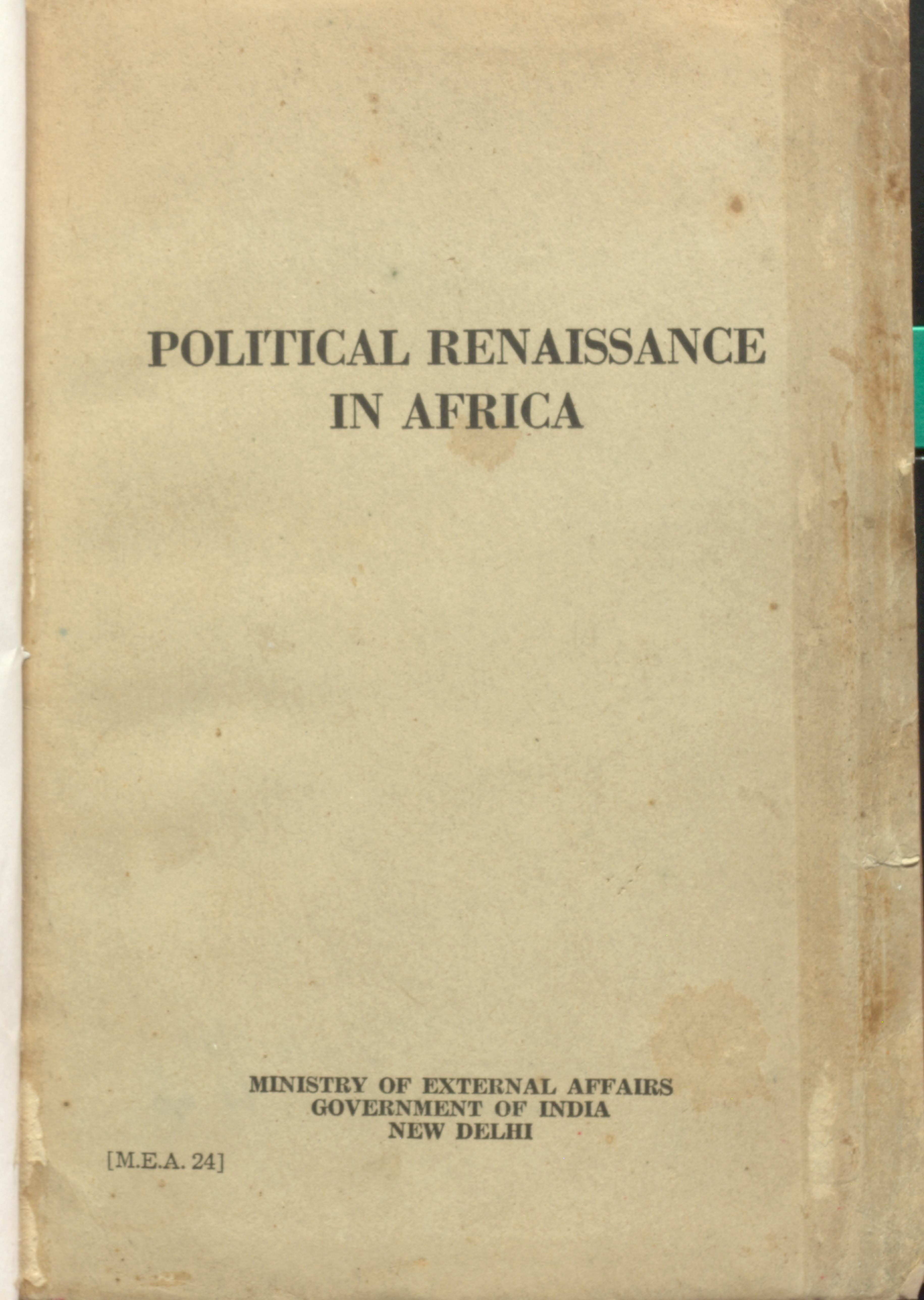 Political Renaissance In Africa