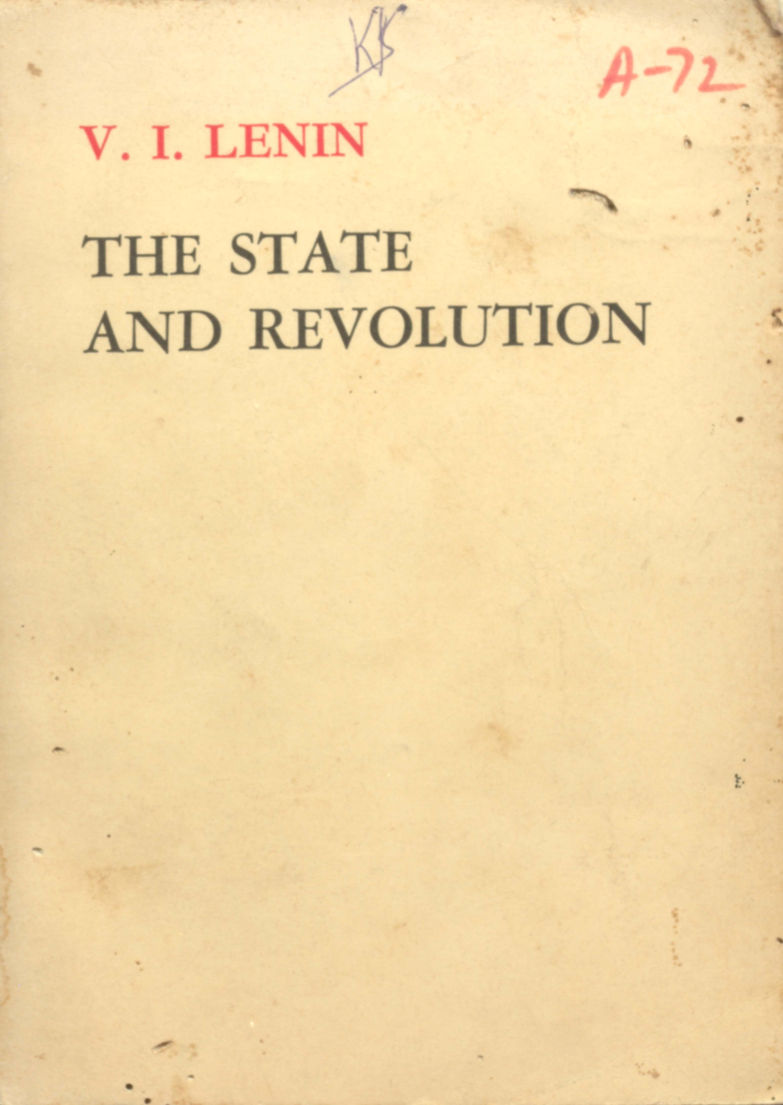 V.L.Lenin the state and revolution