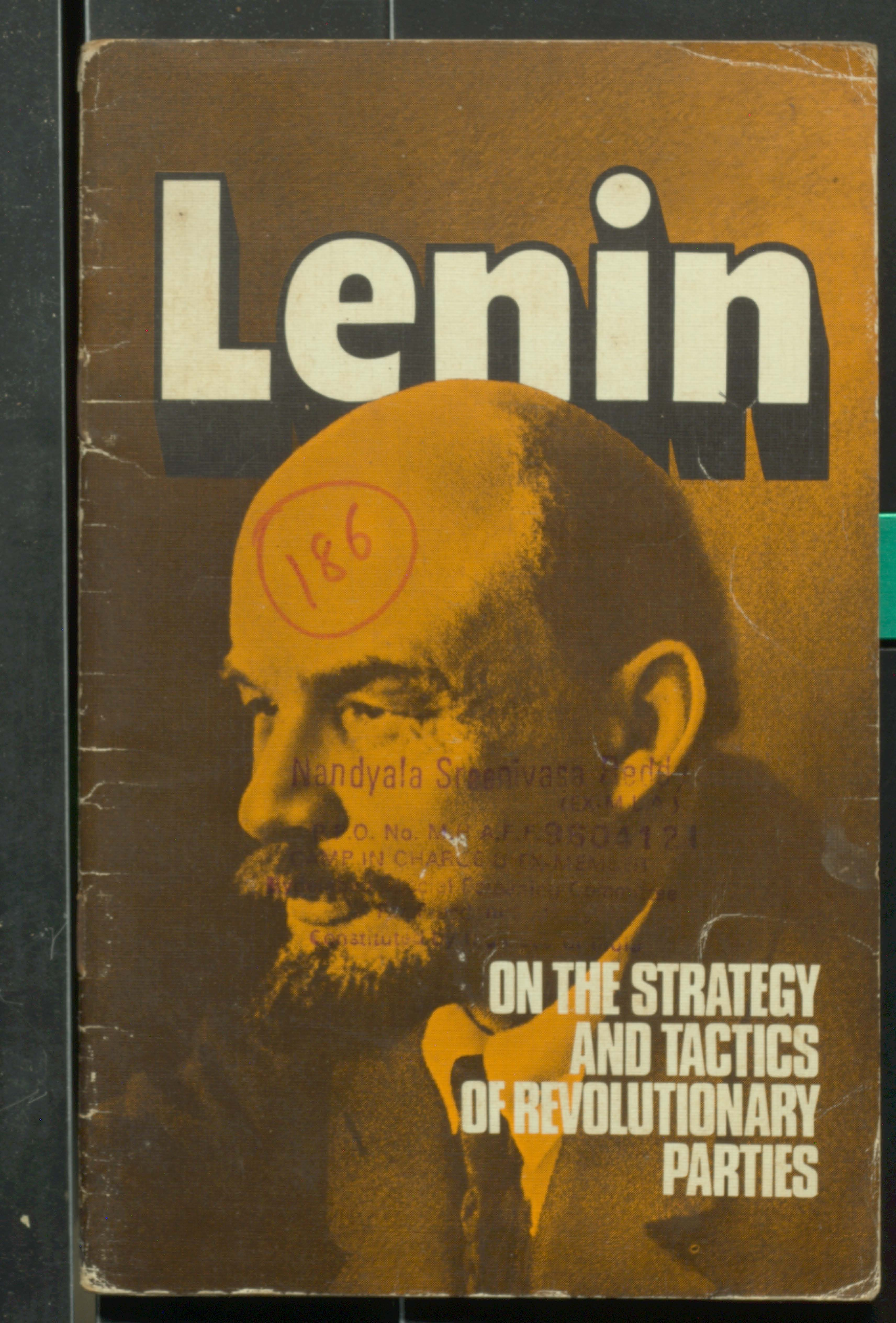 LENIN On The Strategy And Tactics Of Revolutionary Parties