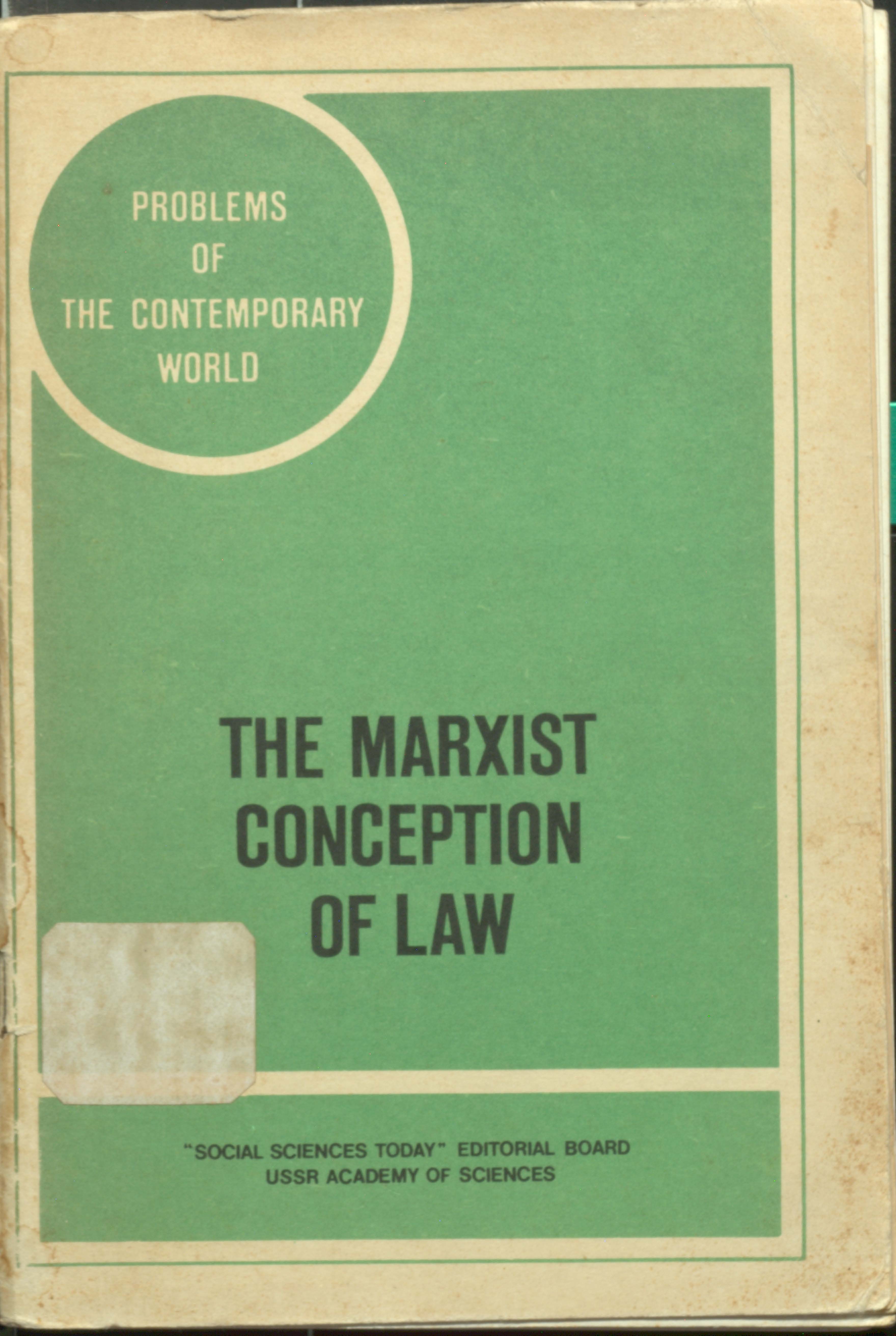 THE MARXIST CONCEPTION OF LAW