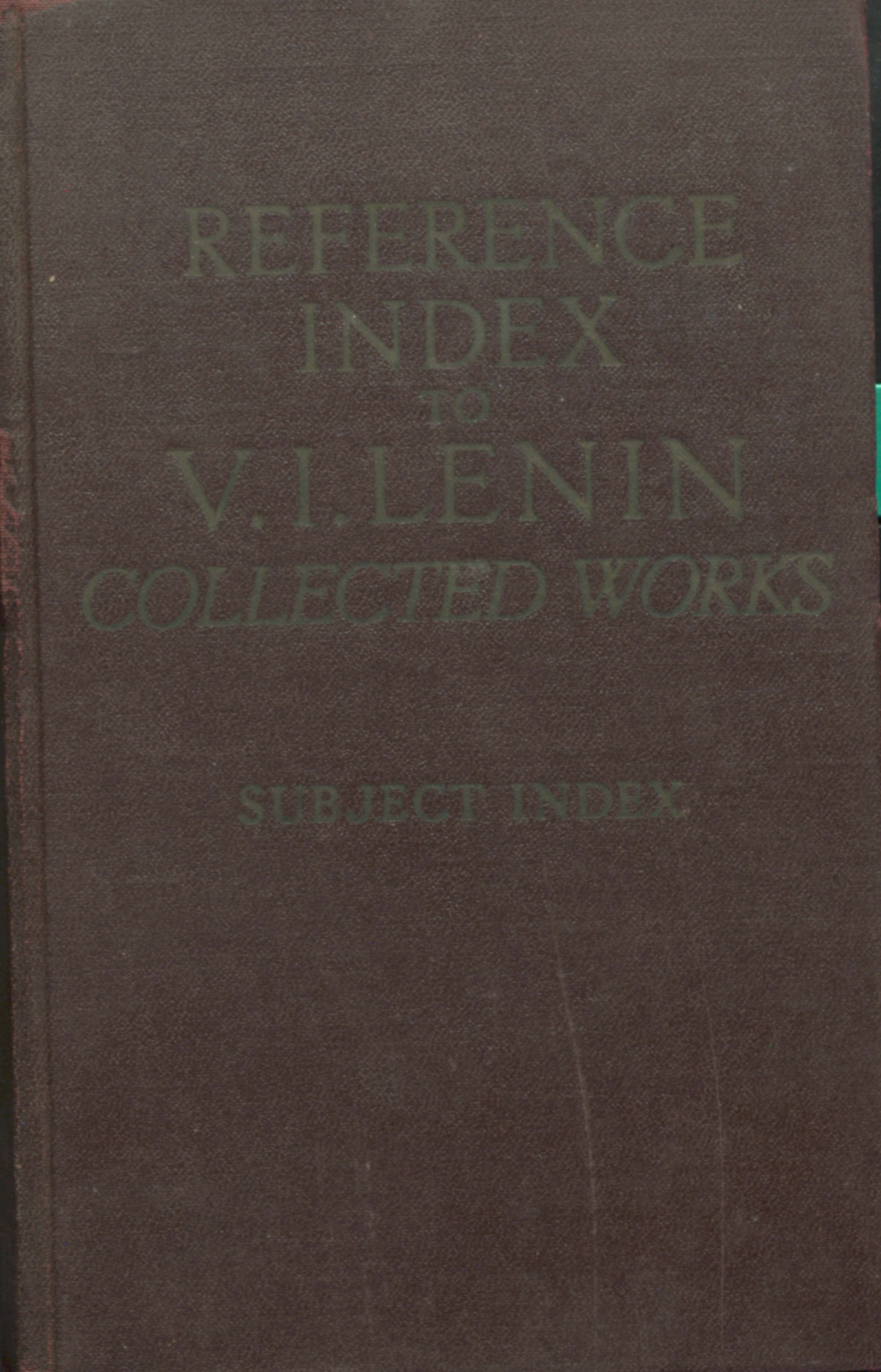 Reference index to V.L.Lenin collected works (part-two)