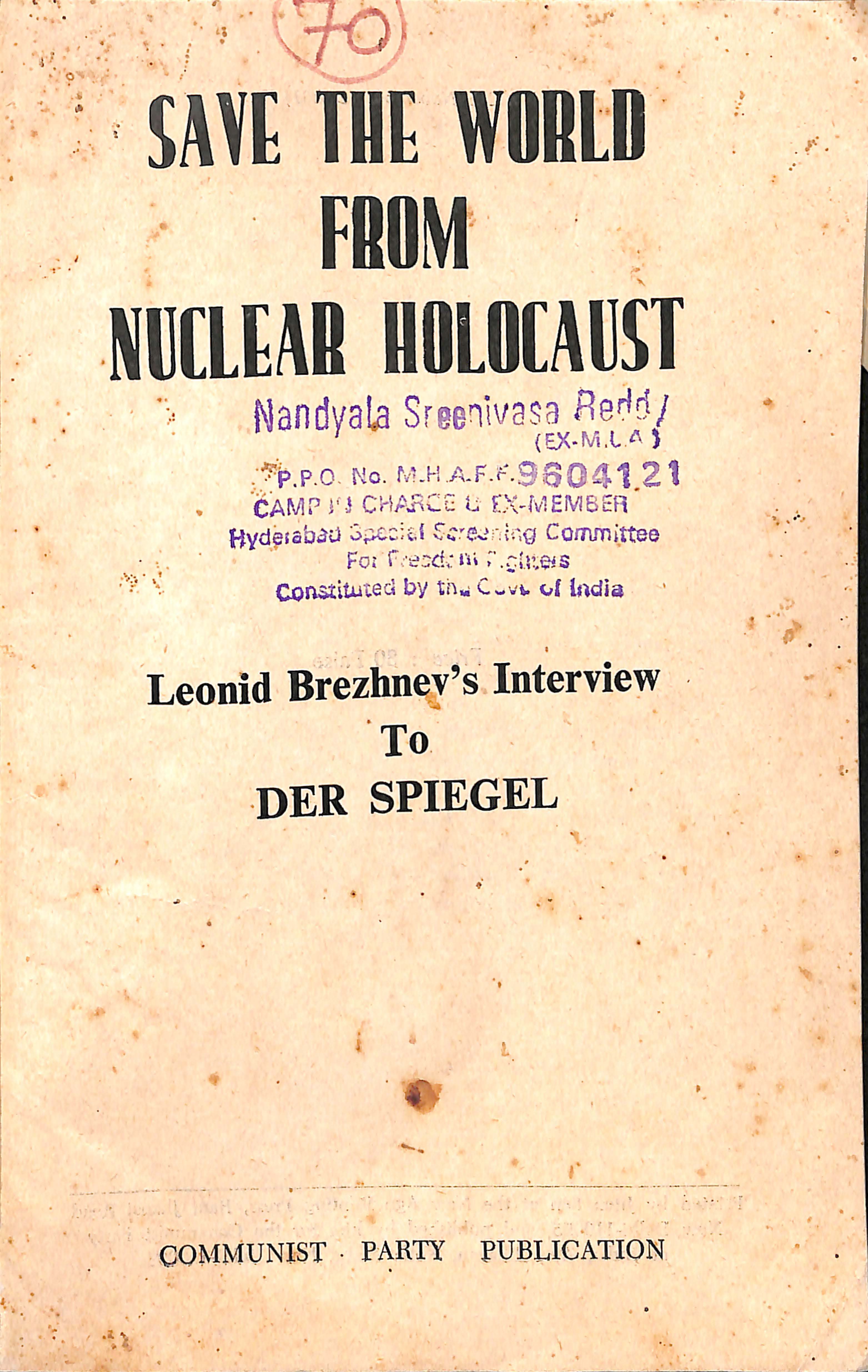 Save The World From Noclear Holocaust