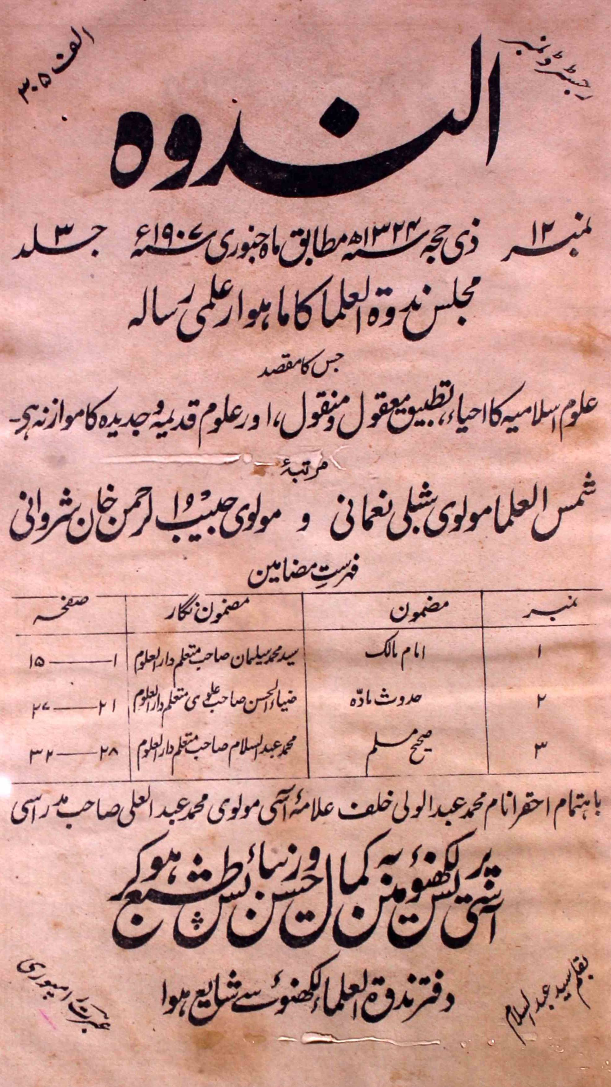 Al-nadwa-shumara-number-012-habibur-rahman-khan-sharvani-shibli-nomani-magazines-2