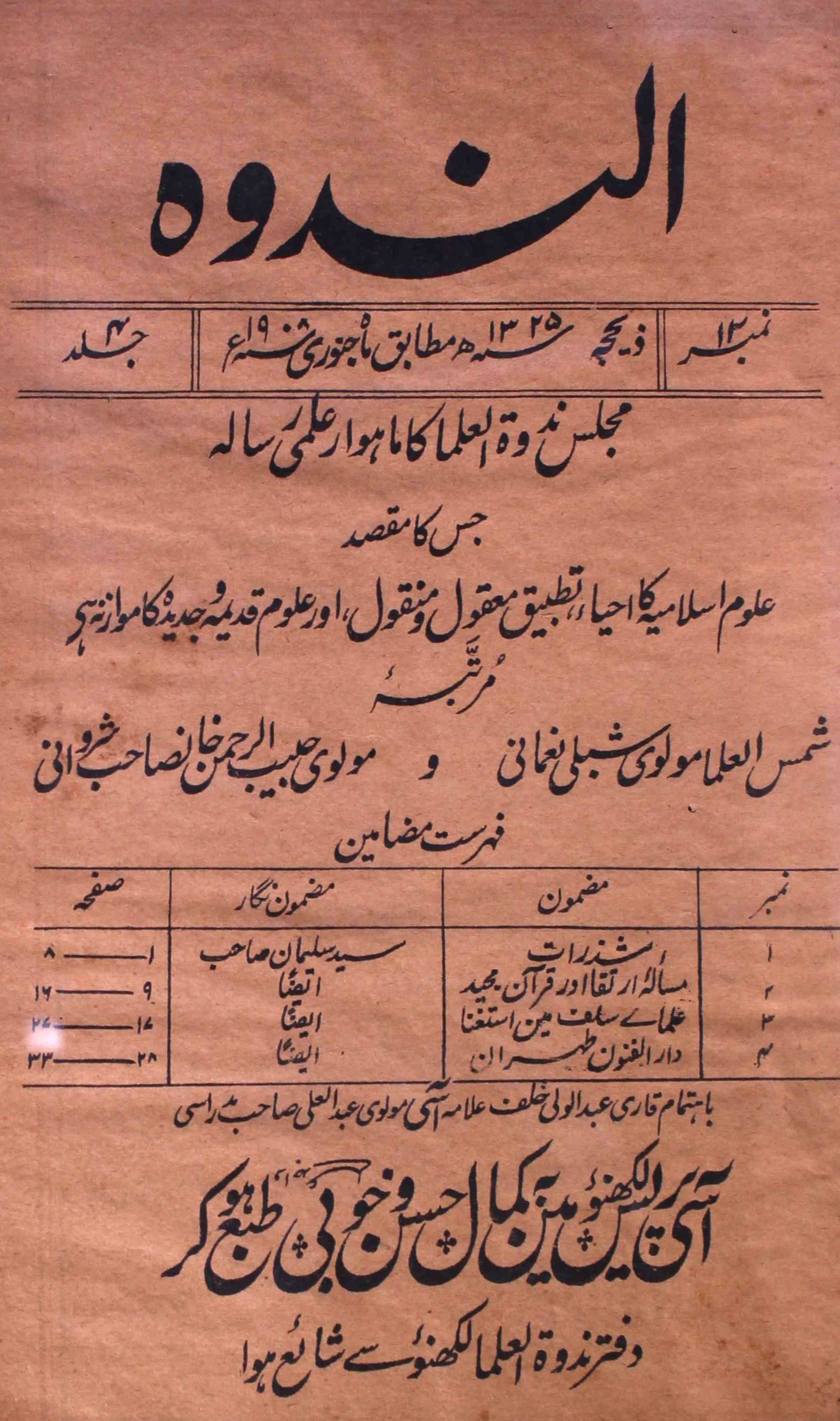 Al-nadwa-shumara-number-012-habibur-rahman-khan-sharvani-shibli-nomani-magazines-3