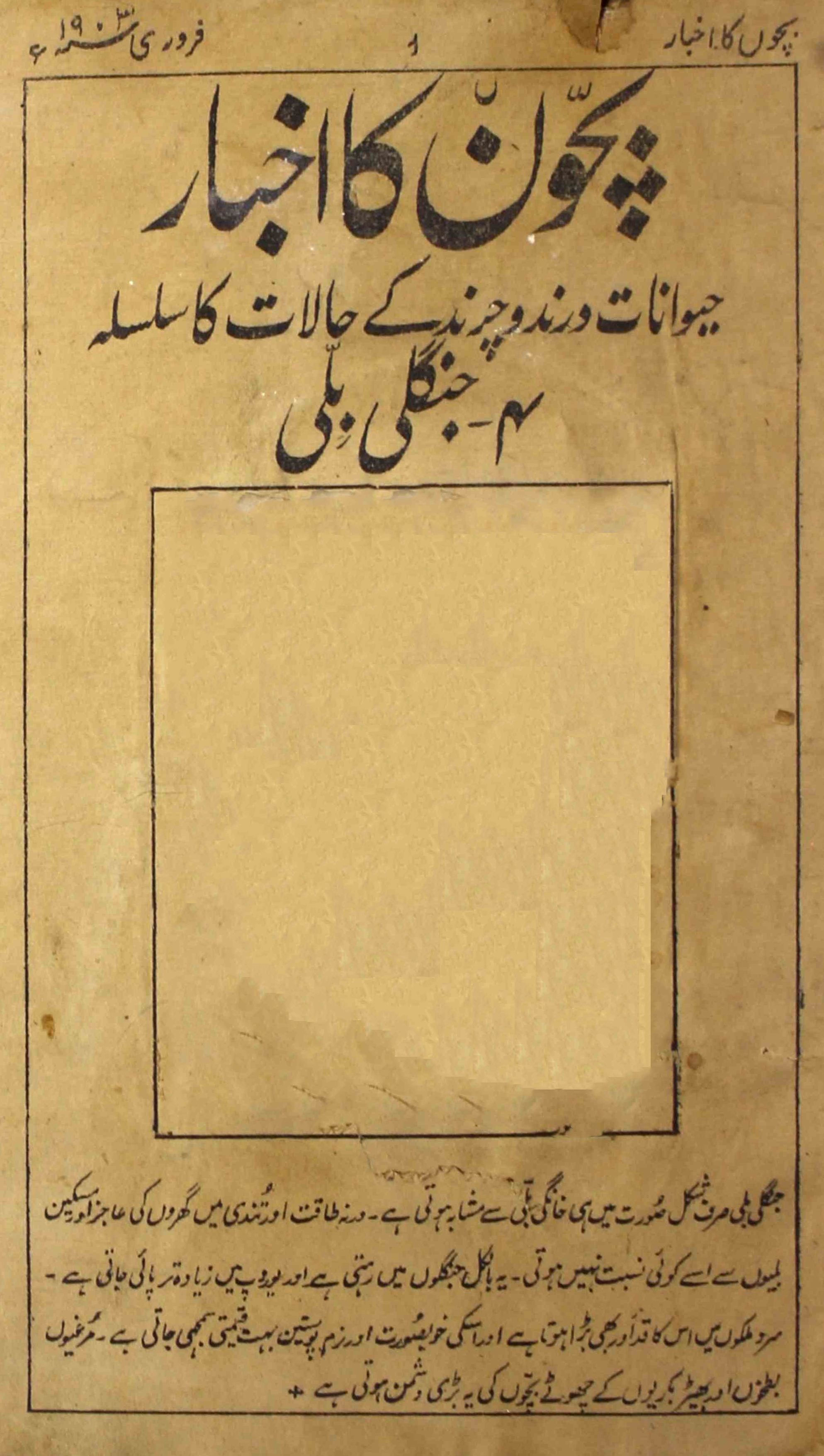 Bachchon-ka-akhbar-shumara-number-010-munshi-mahboob-alam-magazines