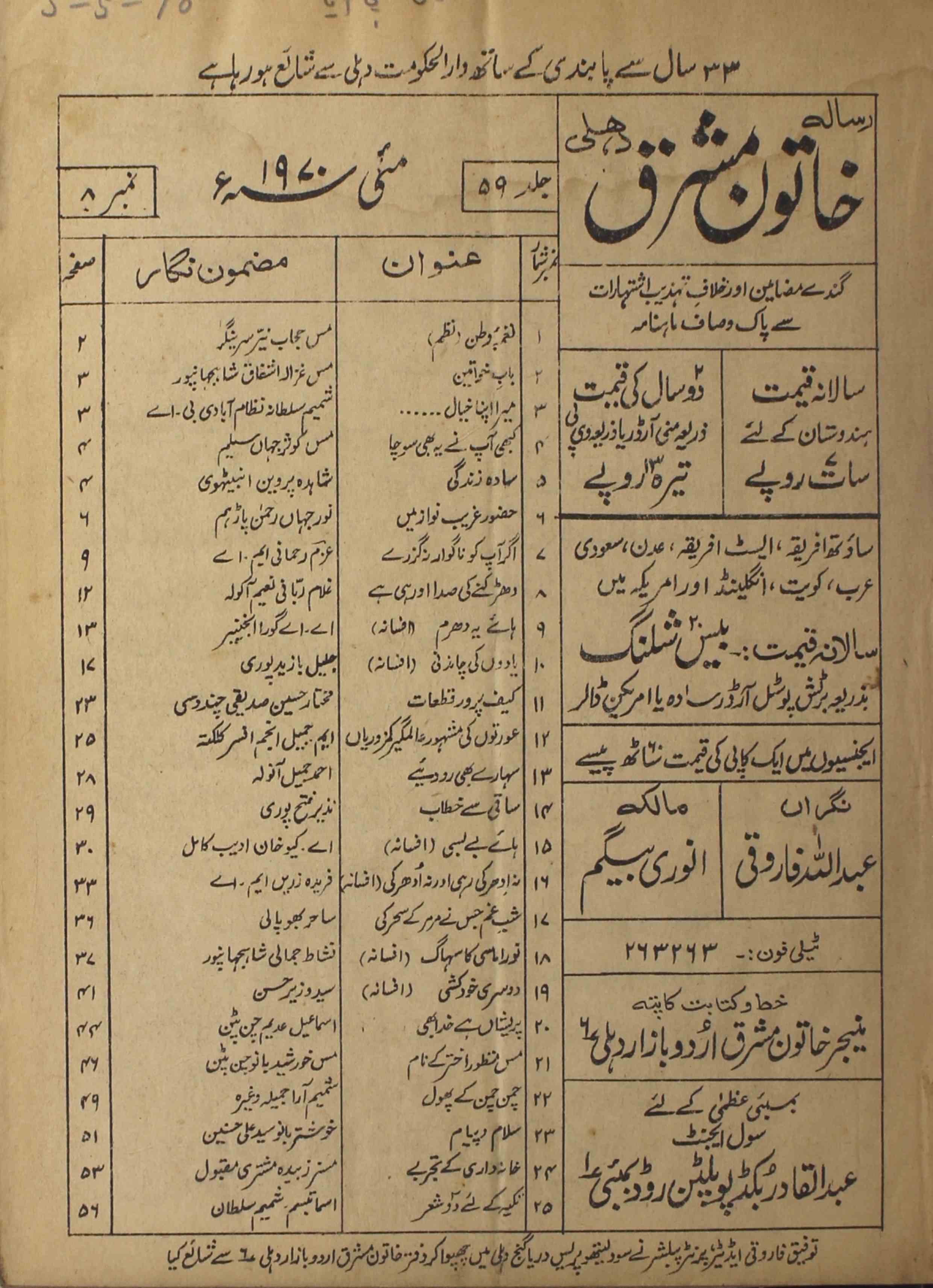 khatoon-e-mashriq-shumara-number-008-taufeeq-farooqi-magazines