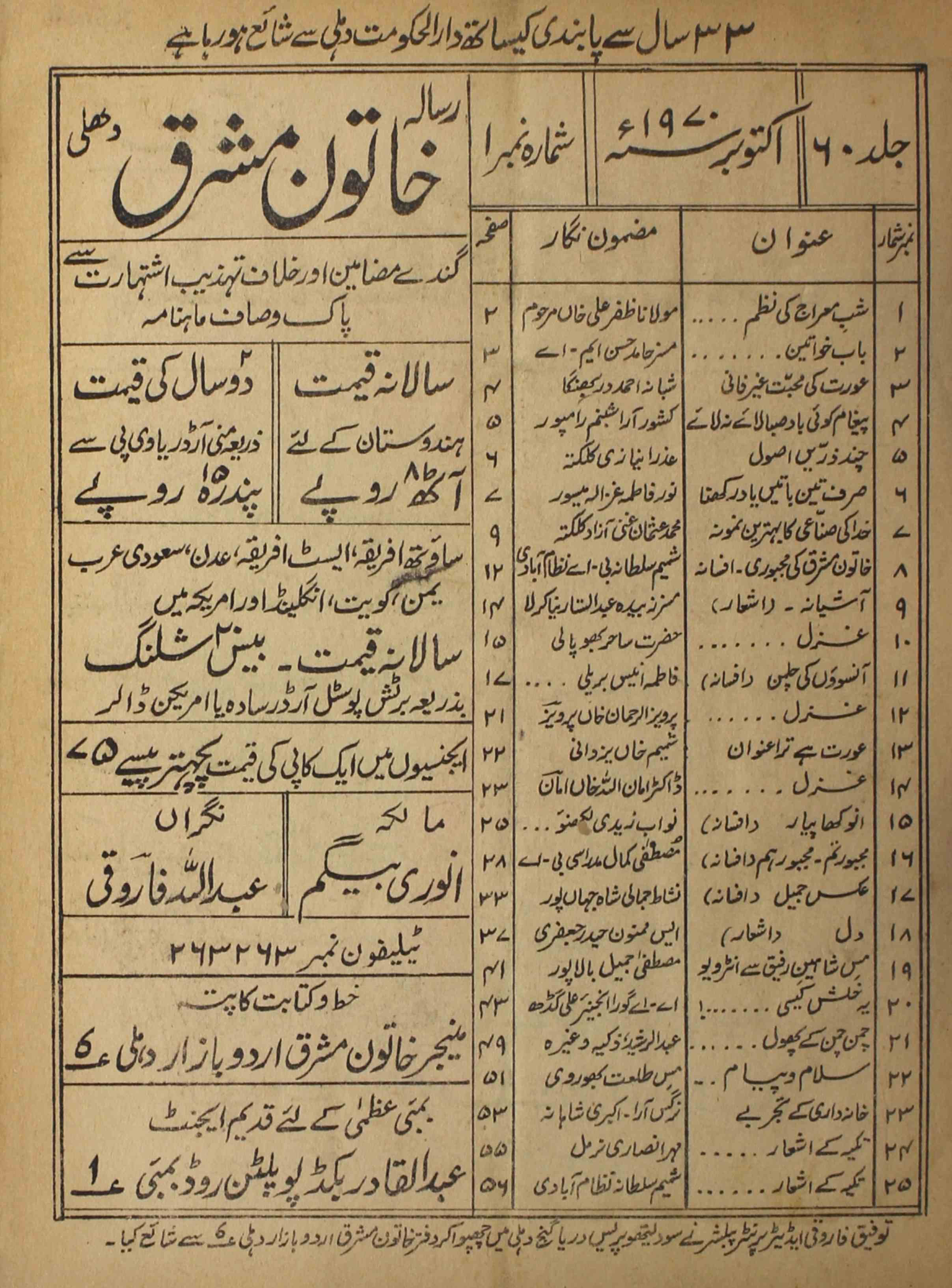 khatoon-shumara-number-001-taufeeq-farooqi-magazines