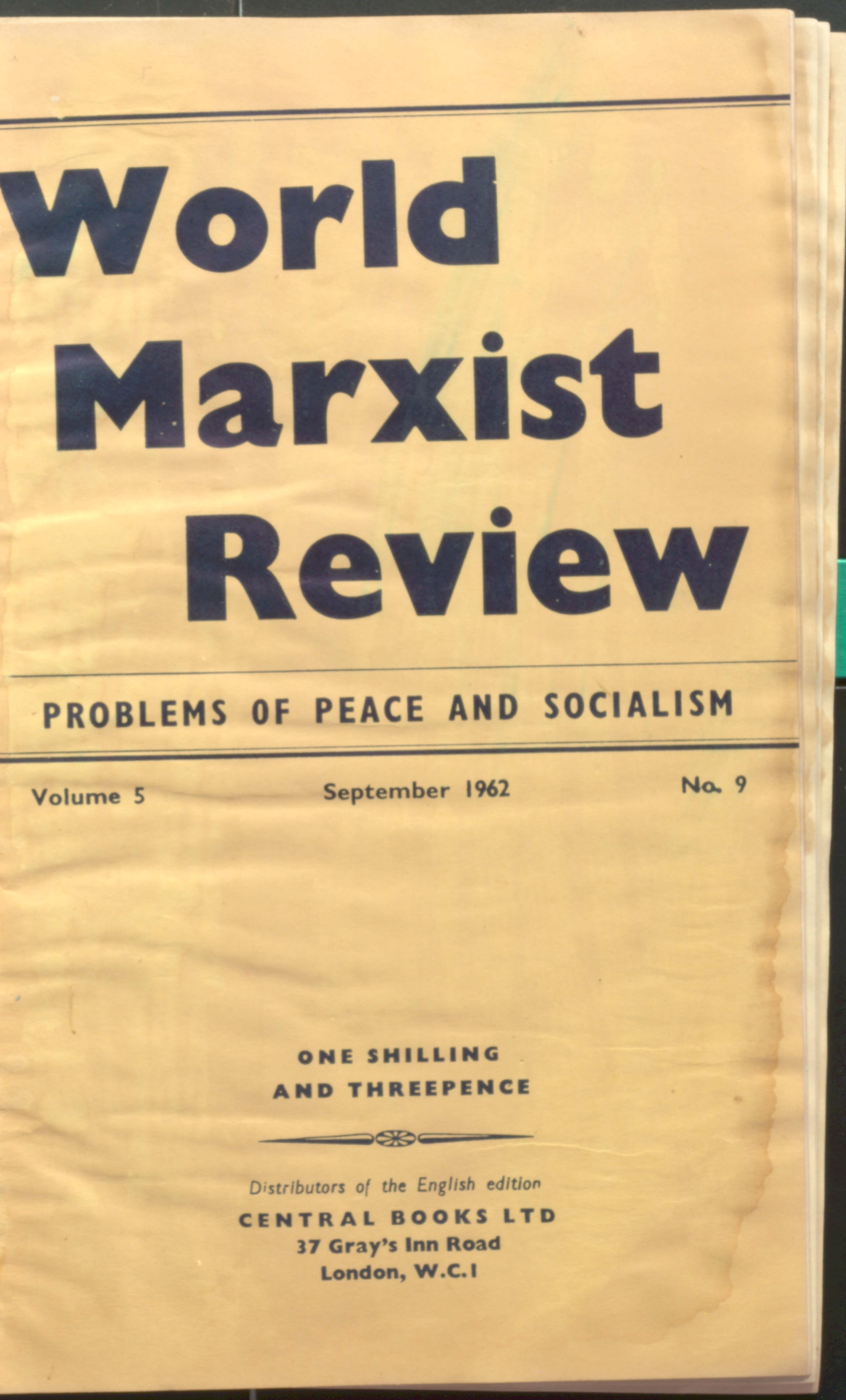 World Marxist Review (V-5 September-1962 No.9)